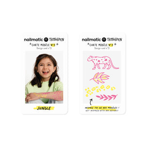 Nailmatic Kids / Tattoopen Duo Set / Jungle