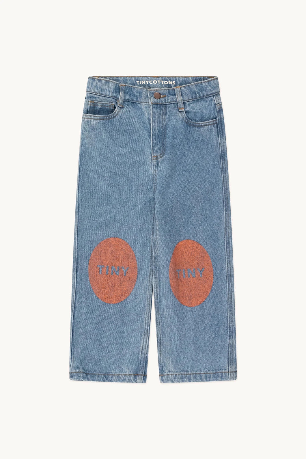 Tinycottons / KID / Printed Jeans / Medium Wash Denim