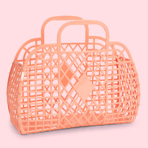 Sunjellies / Large Retro Basket / Peach