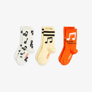 Mini Rodini / Socks / 3-Pack / Note / Multi