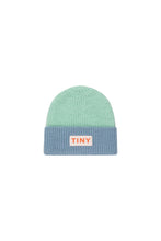 Load image into Gallery viewer, Tinycottons / KID / Color Block Beanie / Emerald - Warm Blue