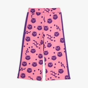 Mini Rodini / PRE SS25 / Sweatpants / Squiggly Cat AOP / Pink