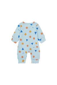 Tinycottons / BABY / Geometric One-piece / Warm Blue