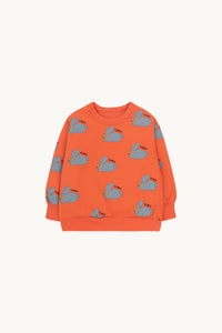 Tinycottons / KID / Rabbits Sweatshirt / Summer Red