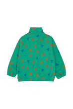 Load image into Gallery viewer, Tinycottons / KID / Geometric Mockneck Sweatshirt / Deep Green