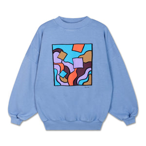 Repose AMS / Crewneck Sweater / Silver Lavender Blue