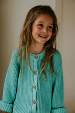 Load image into Gallery viewer, Yuki / Raglan Cardigan / Aqua