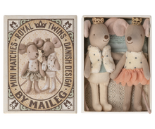 Load image into Gallery viewer, Maileg / Mouse in Box / Royal Twins