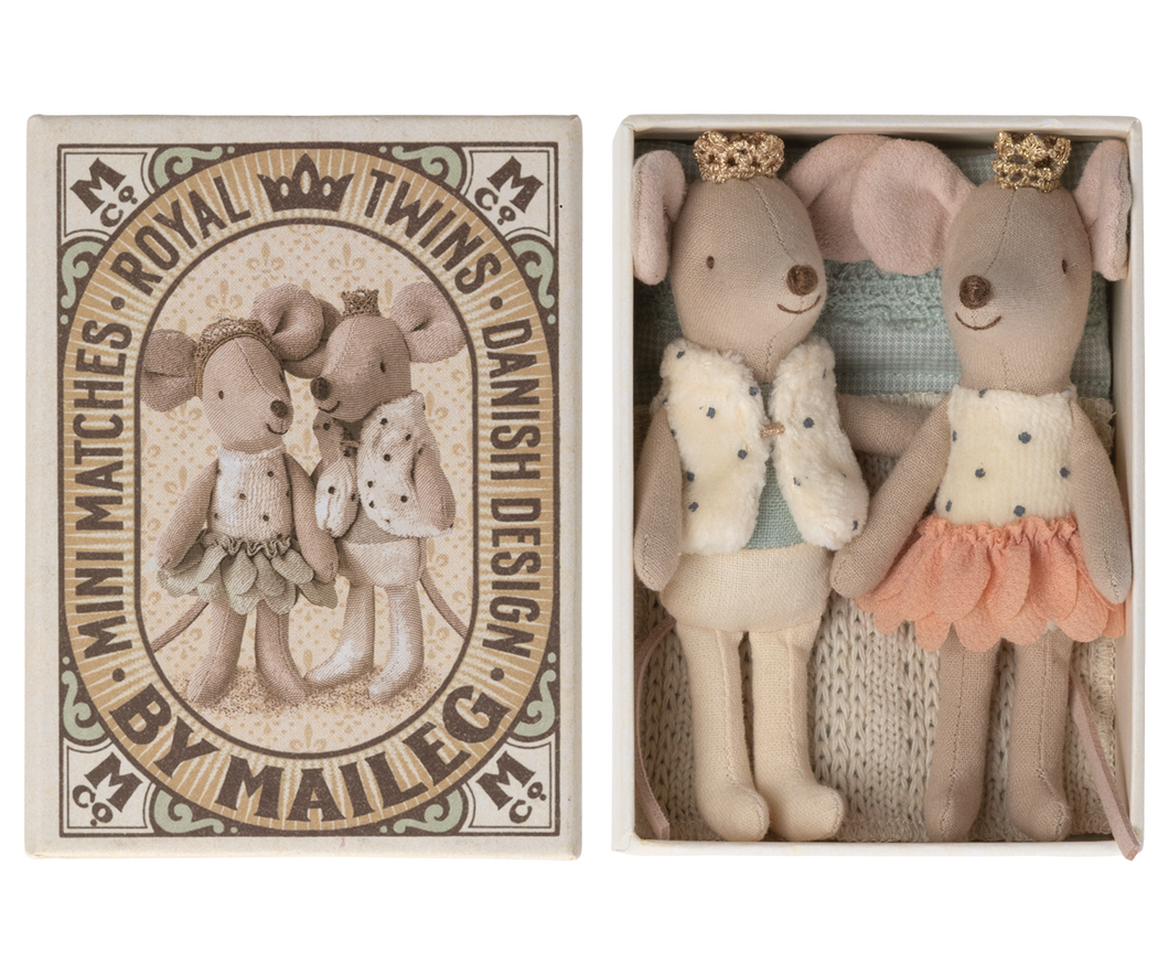 Maileg / Mouse in Box / Royal Twins