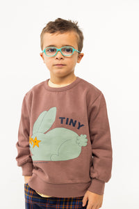 Tinycottons / KID / Rabbit Sweatshirt / Purple Grey