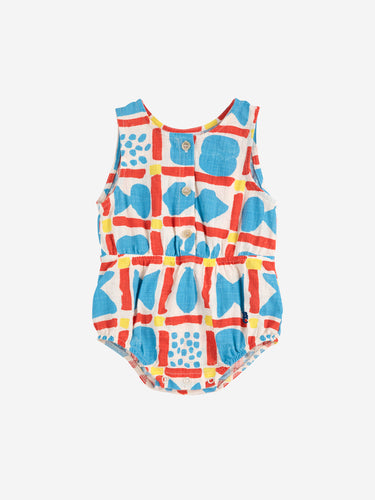 Bobo Choses / BABY / Woven Romper / Geometric Game AO