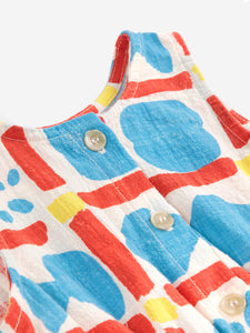 Bobo Choses / BABY / Woven Romper / Geometric Game AO