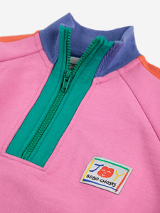 Bobo Choses / KID / Zipped Sweatshirt / Smiling Color Block