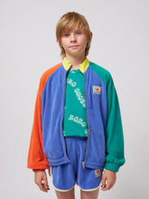 Load image into Gallery viewer, Bobo Choses / KID / Terry Cloth Zipped Sweatshirt / Smiling Color Block