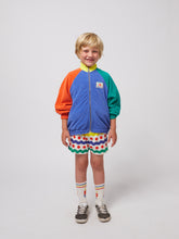 Load image into Gallery viewer, Bobo Choses / KID / Terry Cloth Zipped Sweatshirt / Smiling Color Block