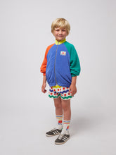 Load image into Gallery viewer, Bobo Choses / KID / Terry Cloth Zipped Sweatshirt / Smiling Color Block