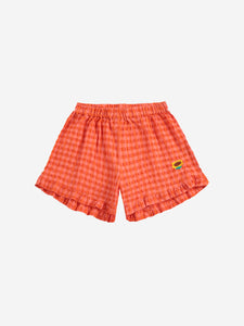 Bobo Choses / KID / Ruffle Woven Shorts / Vichy