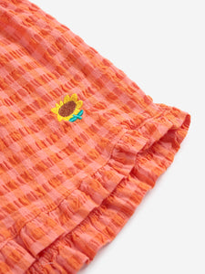 Bobo Choses / KID / Ruffle Woven Shorts / Vichy