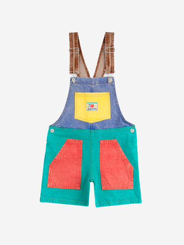 Bobo Choses / KID / Denim Dungaree / Smiling Color Block