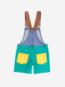 Bobo Choses / KID / Denim Dungaree / Smiling Color Block