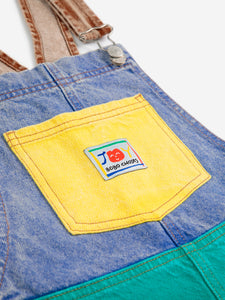 Bobo Choses / KID / Denim Dungaree / Smiling Color Block