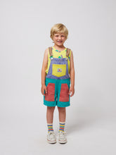 Load image into Gallery viewer, Bobo Choses / KID / Denim Dungaree / Smiling Color Block