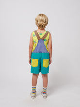 Load image into Gallery viewer, Bobo Choses / KID / Denim Dungaree / Smiling Color Block