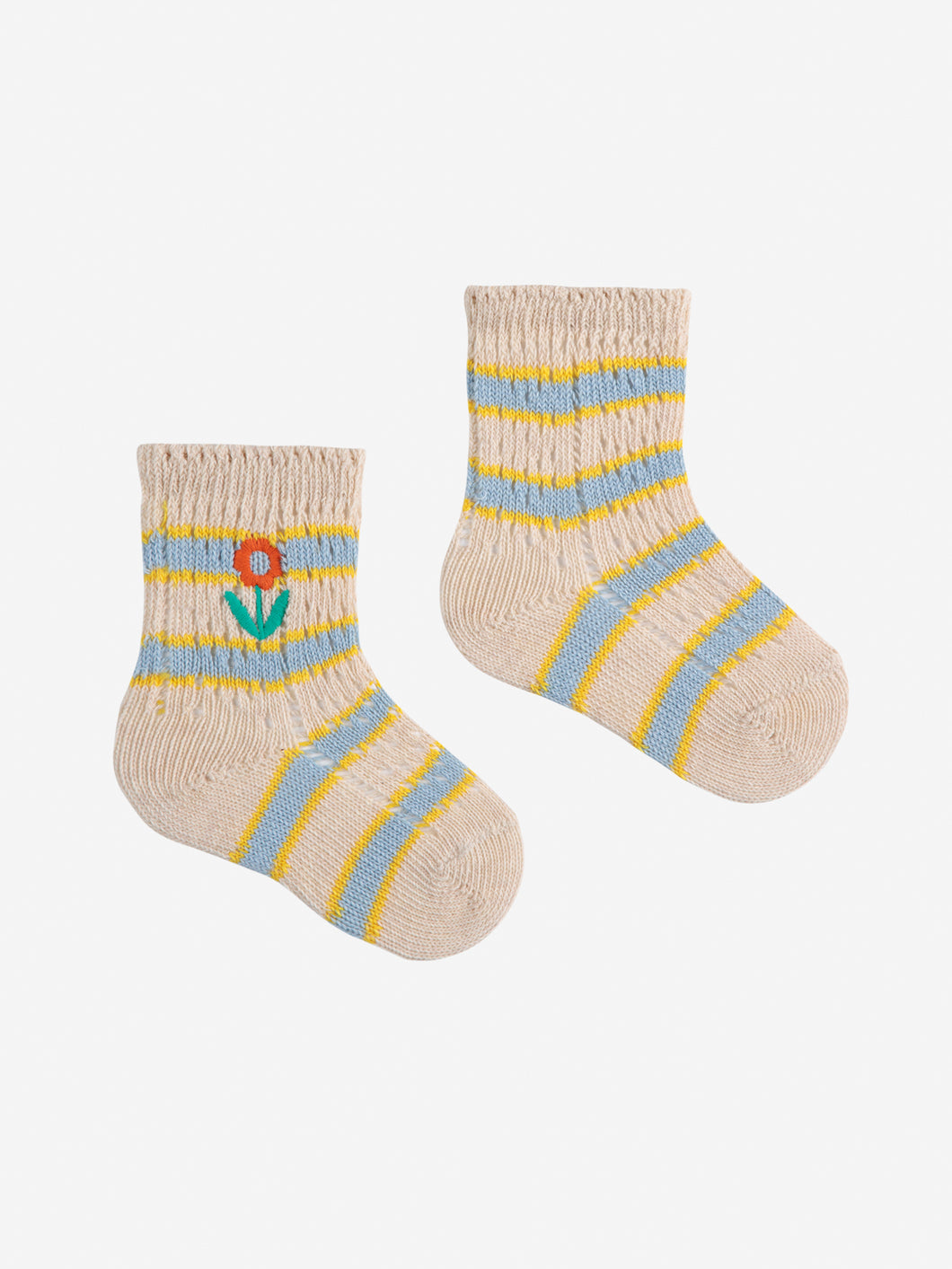 Bobo Choses / BABY / Short Socks / Flower Stripes