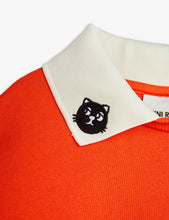 Load image into Gallery viewer, Mini Rodini / PRE SS25 / Sweatshirt / Cats Emb Collar / Red