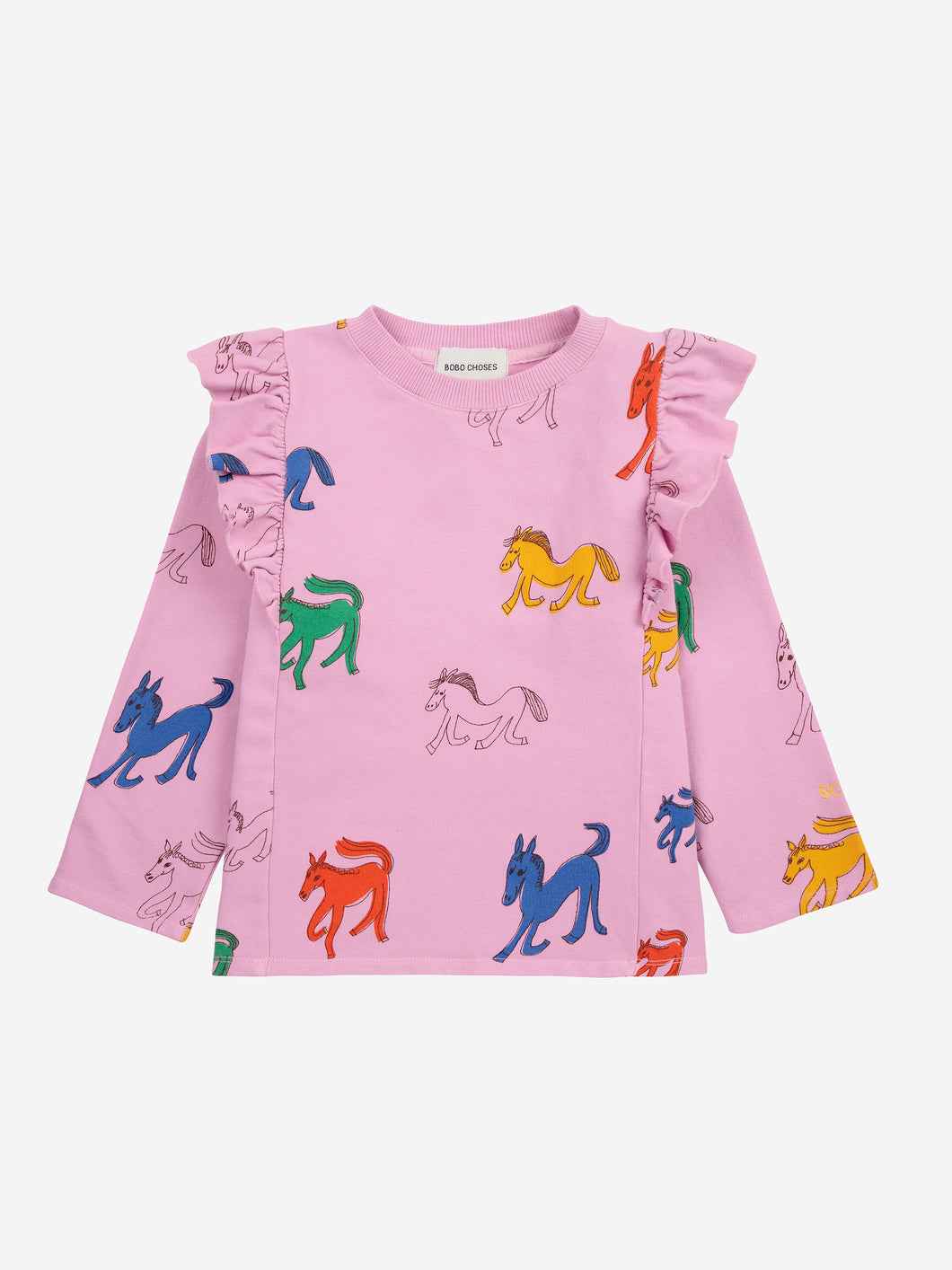 Bobo Choses / KID / Ruffle Sweatshirt / Wonder Horse AO