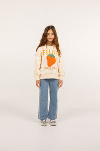 Tinycottons / KID / Nella Natura Graphic Sweatshirt / Light Cream