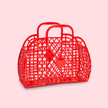 Load image into Gallery viewer, Sunjellies / Small Retro Basket / Red