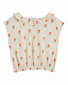 Emile et Ida / KID / T-Shirt / Grande Tulpe Creme