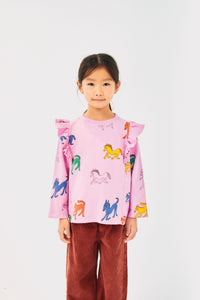 Bobo Choses / KID / Ruffle Sweatshirt / Wonder Horse AO