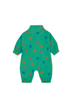 Load image into Gallery viewer, Tinycottons / BABY / Geometric One-piece / Deep Green