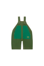 Load image into Gallery viewer, Tinycottons / BABY / Color Block Dungaree / Moss Green