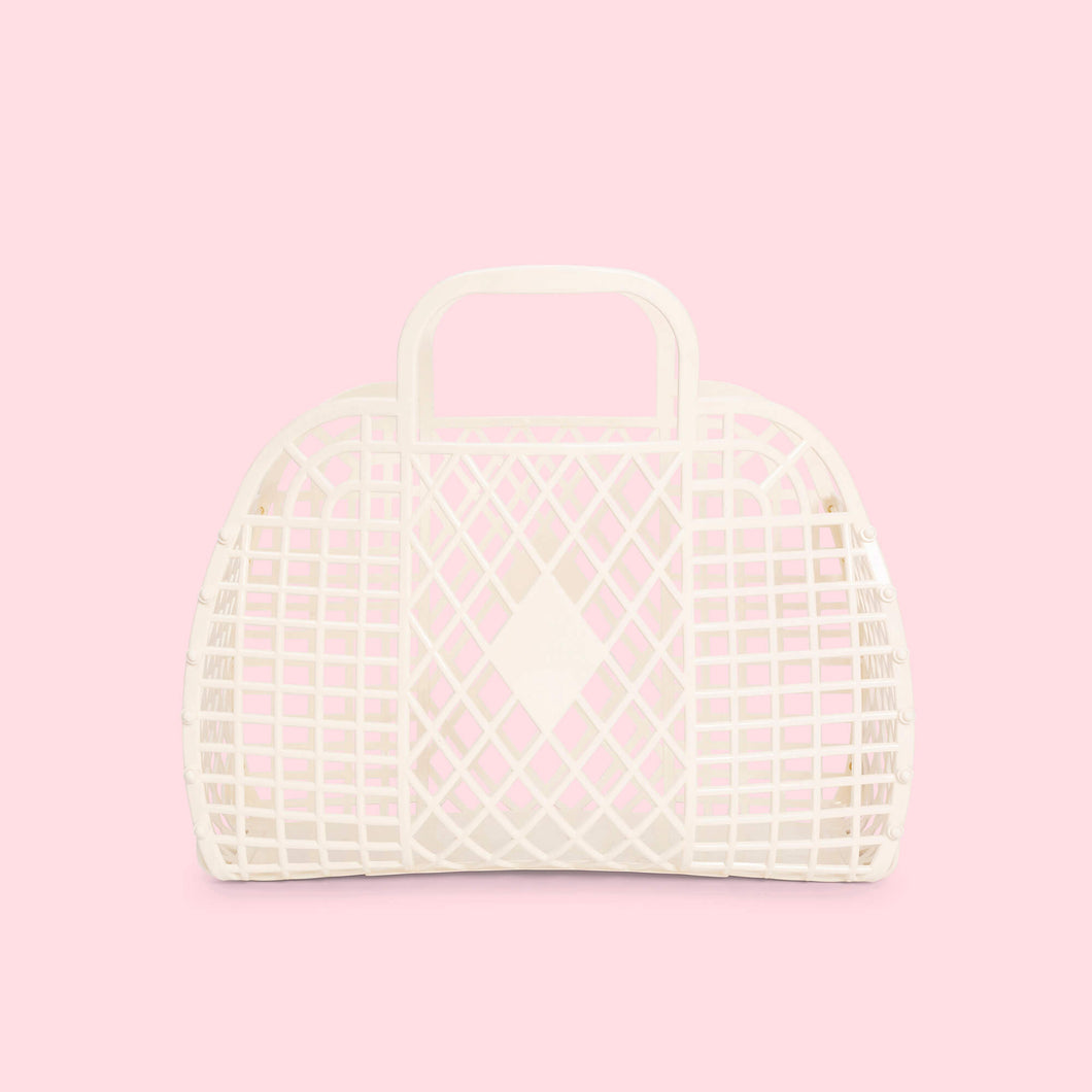 Sunjellies / Small Retro Basket / Cream