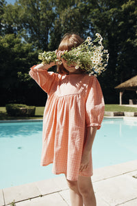 Emile et Ida / KID / Dress / Vichy Pivoine