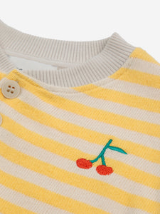 Bobo Choses / BABY / Buttoned Sweatshirt / Stripes