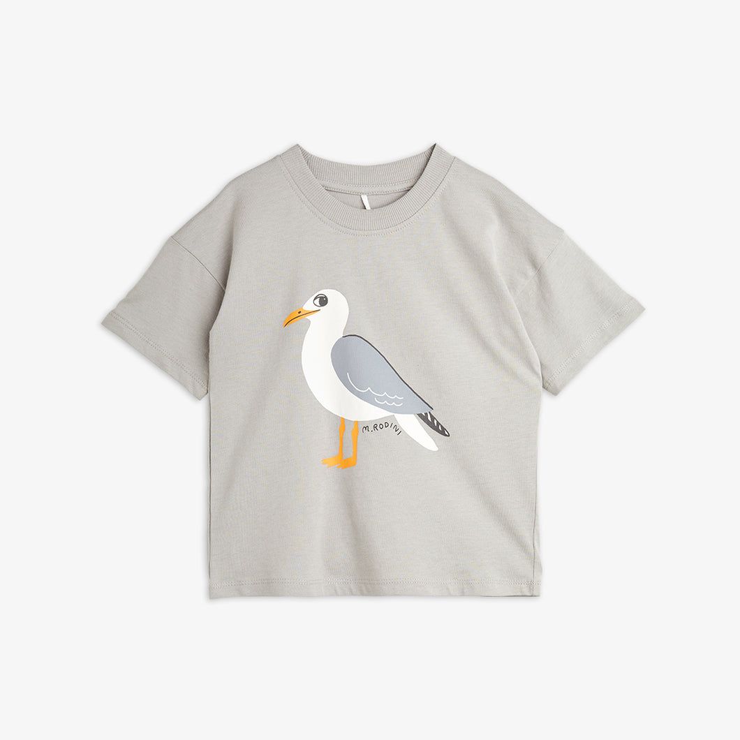 Mini Rodini / Short Sleeve T-Shirt / Seagull / Grey