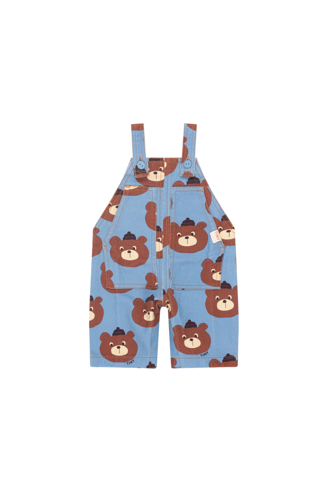 Tinycottons / BABY / Bears Dungaree / Denim Blue