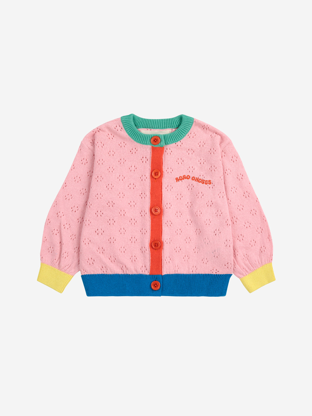 Bobo Choses / BABY / Open Work Cardigan / Color Block