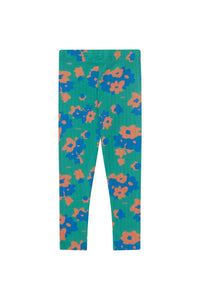 Tinycottons / KID / Flowers Pant / Deep Green