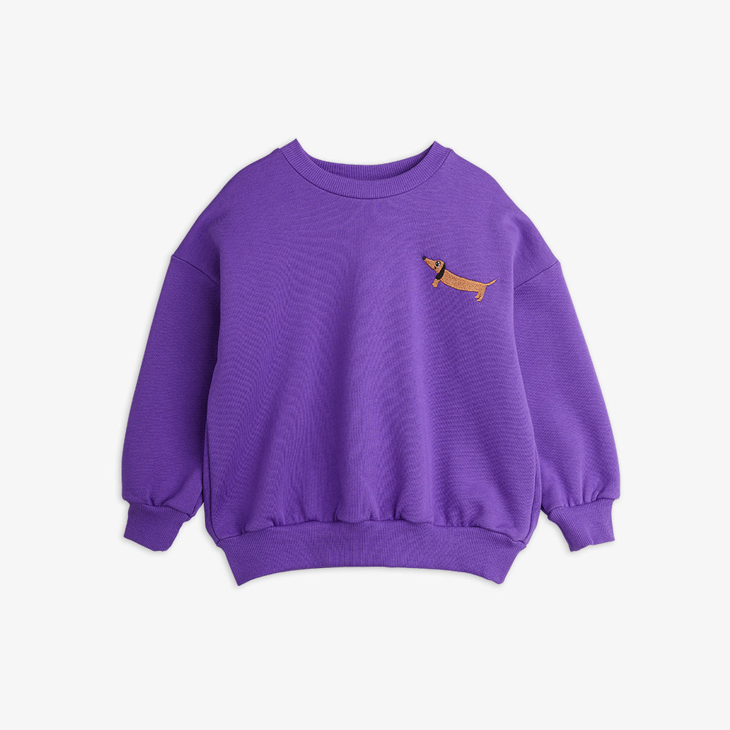 Mini Rodini / Sweatshirt / Dog Emb / Purple