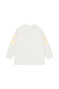 Tinycottons / KID / Stripes Tee / Light Grey Heather