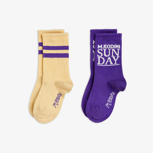 Mini Rodini / PRE SS25 / Socks / 2-Pack / Sunday / Multi