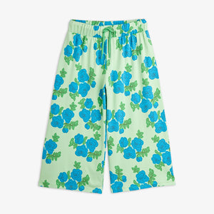 Mini Rodini / Trousers / Blue Roses AOP / Green