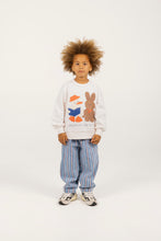 Load image into Gallery viewer, Tinycottons / KID / Stripes Multicolor Pant / Light Blue Denim