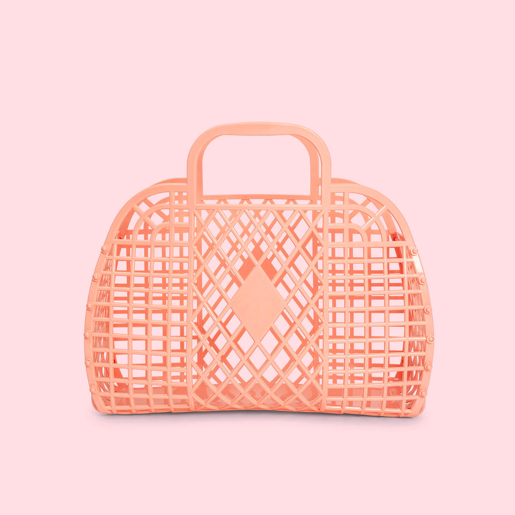 Sunjellies / Small Retro Basket / Peach