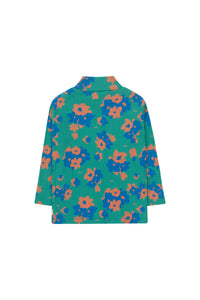 Tinycottons / KID / Flowers Mockneck / Deep Green